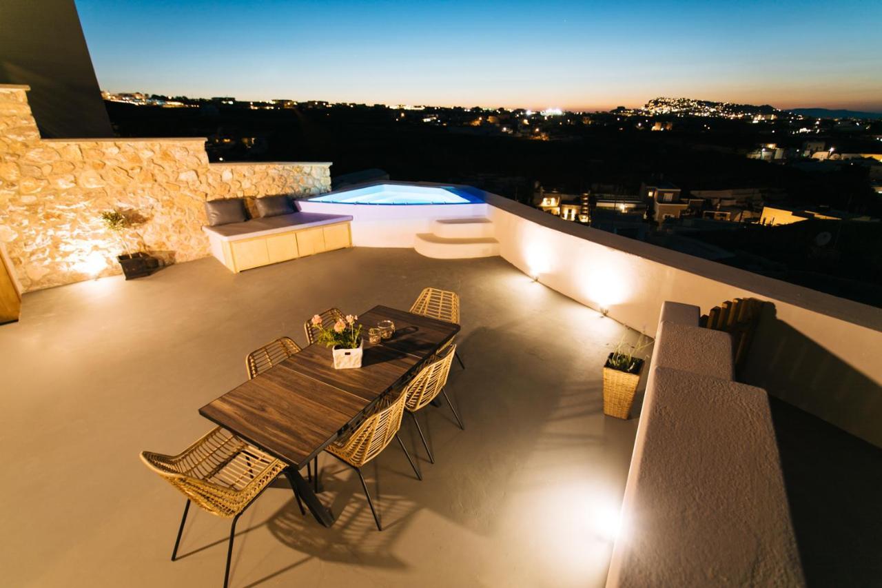 Amer Villa Santorini With Outdoor Hot Tub Vóthon المظهر الخارجي الصورة