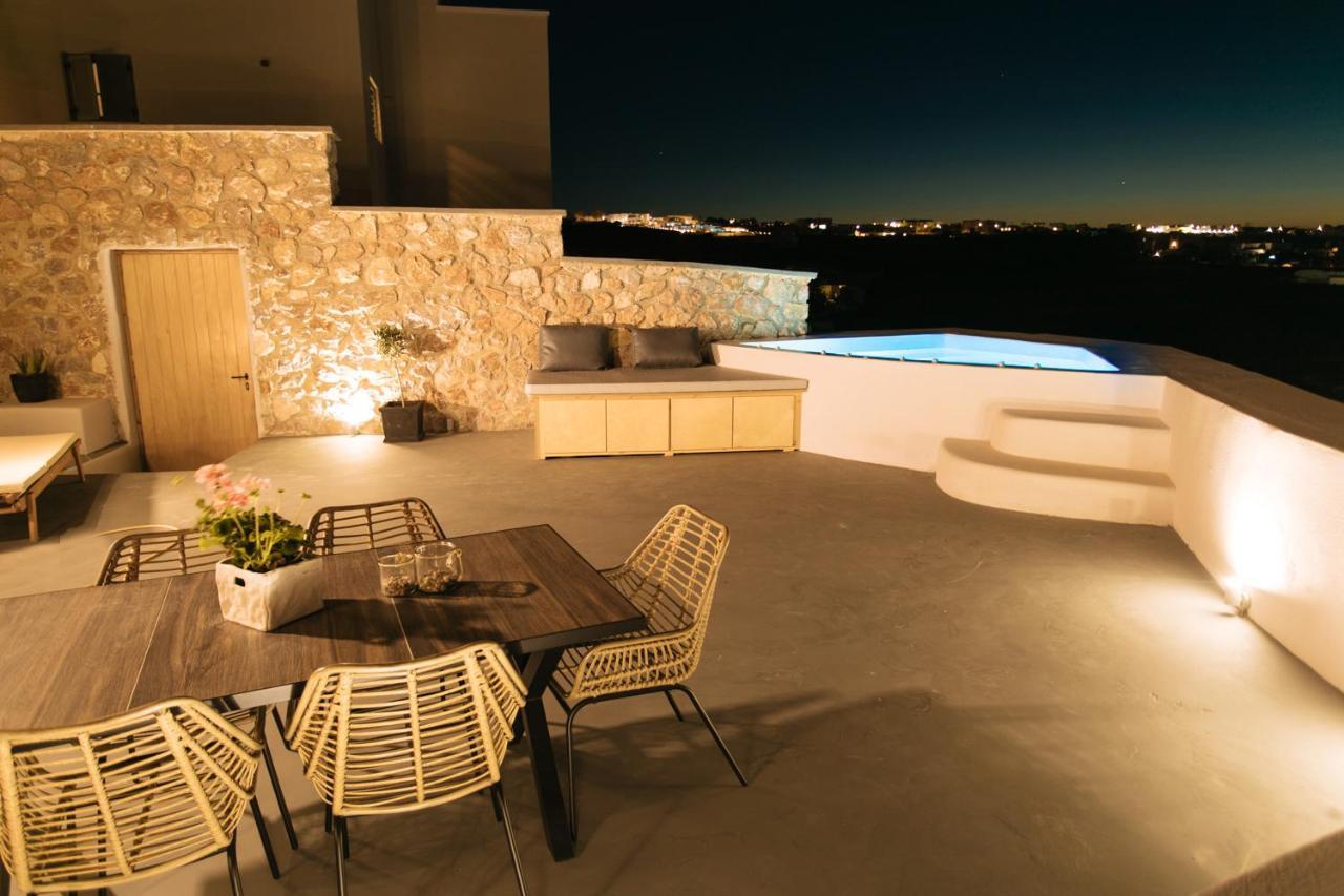 Amer Villa Santorini With Outdoor Hot Tub Vóthon المظهر الخارجي الصورة